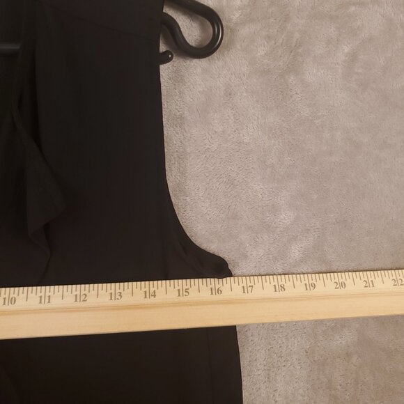 H&M High Low, Sheer Black, V neck shirt, Women's size 4 - Picture 5 of 11